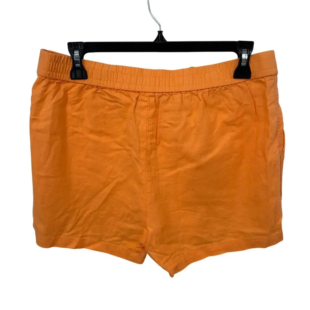 J. CREW NWT Orange Drawstring Linen Blend Shorts // S